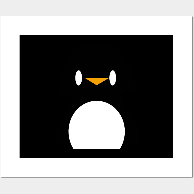 penguin Wall Art by Liz Tech